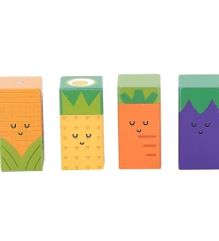 Vilac Trælegetøj|Stablelegetøj>Klodser m. Lyd - Træ - 11 Dele - Frugt og Grøntsager