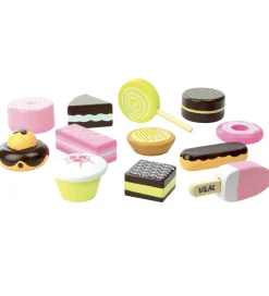 Vilac Legemad>Legemad - 12 Dele - Kagesæt