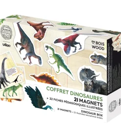 Vilac Konstruktionslegetøj|Magnetlegetøj>Magneter - 21 stk. - Dinosaurer fra Naturhistorisk Museum