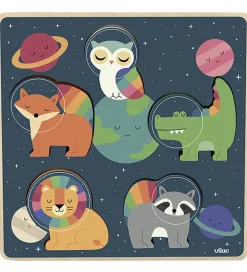 Vilac Puslespil>Puslespil - Træ - 5 Brikker - Rummet