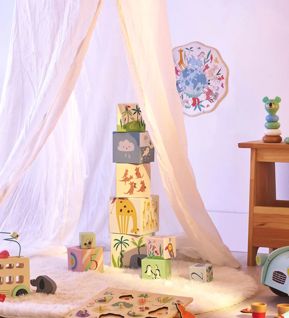 Vilac Puslespil>Træpuslespil - 24 Brikker - Verden