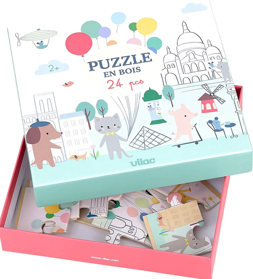 Vilac Puslespil>Træpuslespil - 24 Brikker - Paris
