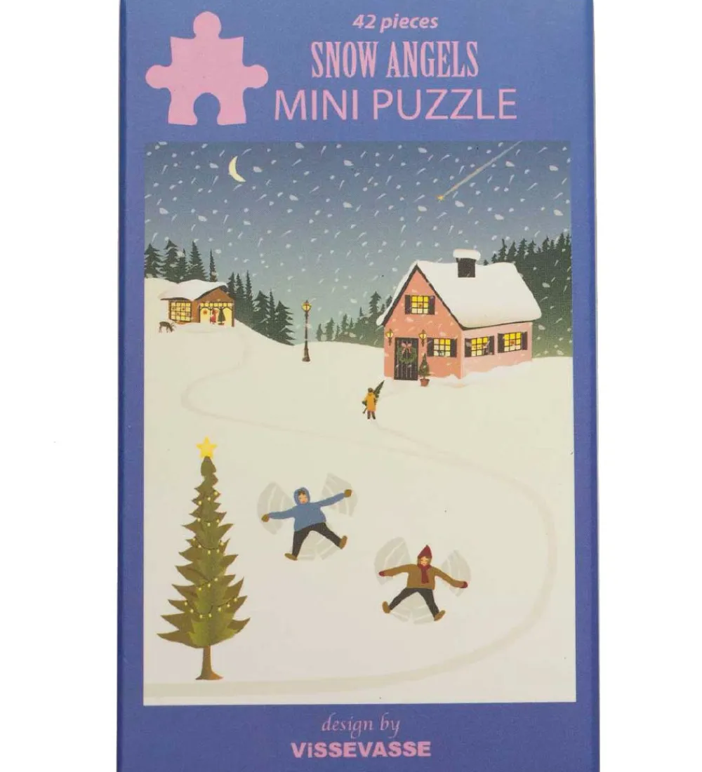 Vissevasse Puslespil>Puslespil - Mini - 10x13 cm - Snow Angels