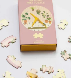 Vissevasse Puslespil>Puslespil - Mini - 11x11 cm - Yoga & Plants