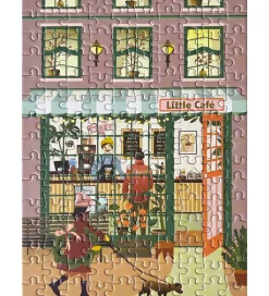 Vissevasse Puslespil>Puslespil - 15x21 cm - 150 Brikker - Little Café