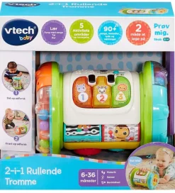 Vtech Babylegetøj|Aktivitetslegetøj>Aktivitetslegetøj - Dansk - 2-i-1 - Rullende Tromme