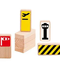 Waytoplay Trælegetøj>Skilte - Lufthavns Skilte - Road Blocks