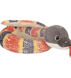 Wild Republic Bamser>Squishy Slange - 132 cm - Brun/Orange