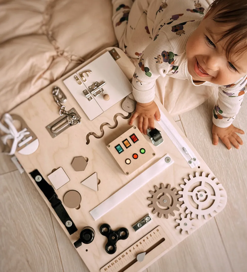 Woobiboo Trælegetøj>Woobiboard - Enjoy - Grey/Natural