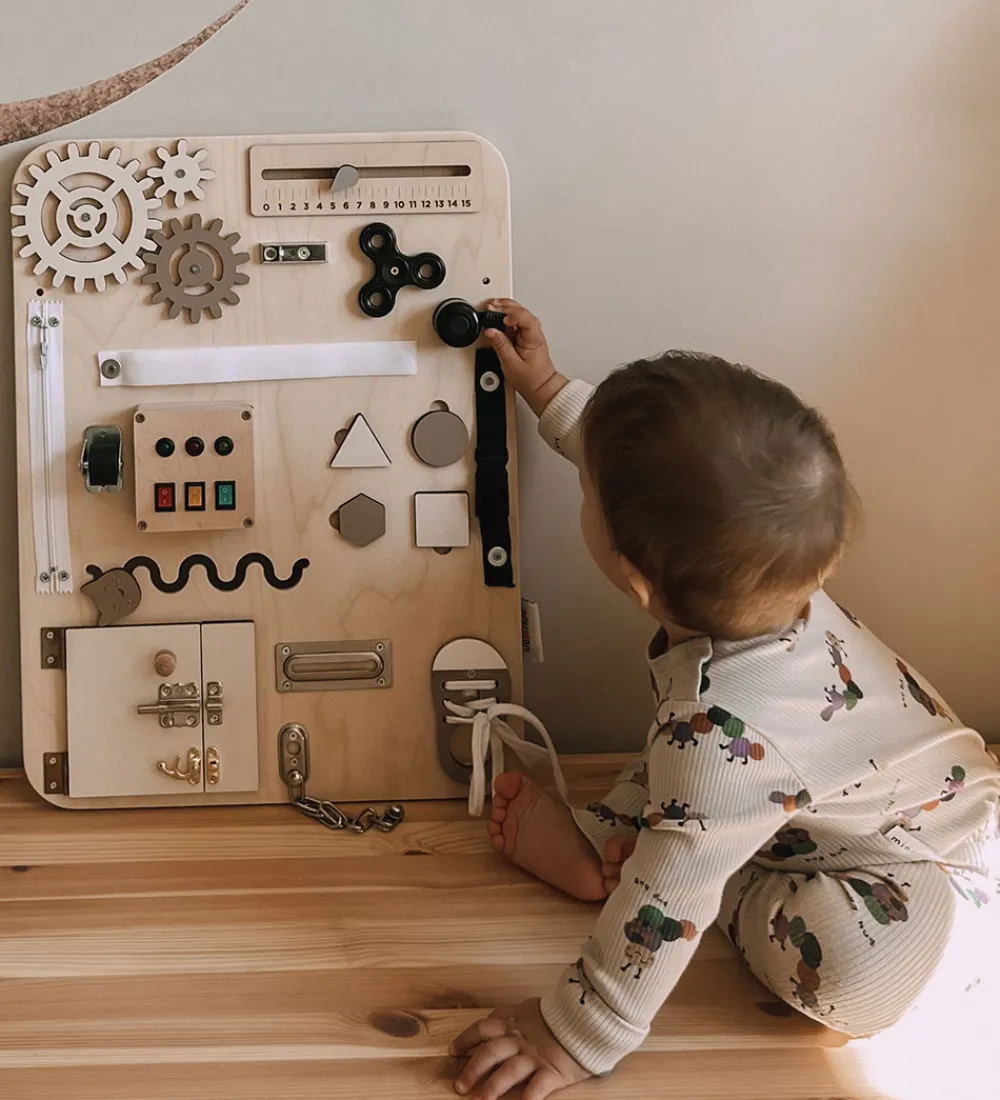 Woobiboo Trælegetøj>Woobiboard - Enjoy - Grey/Natural