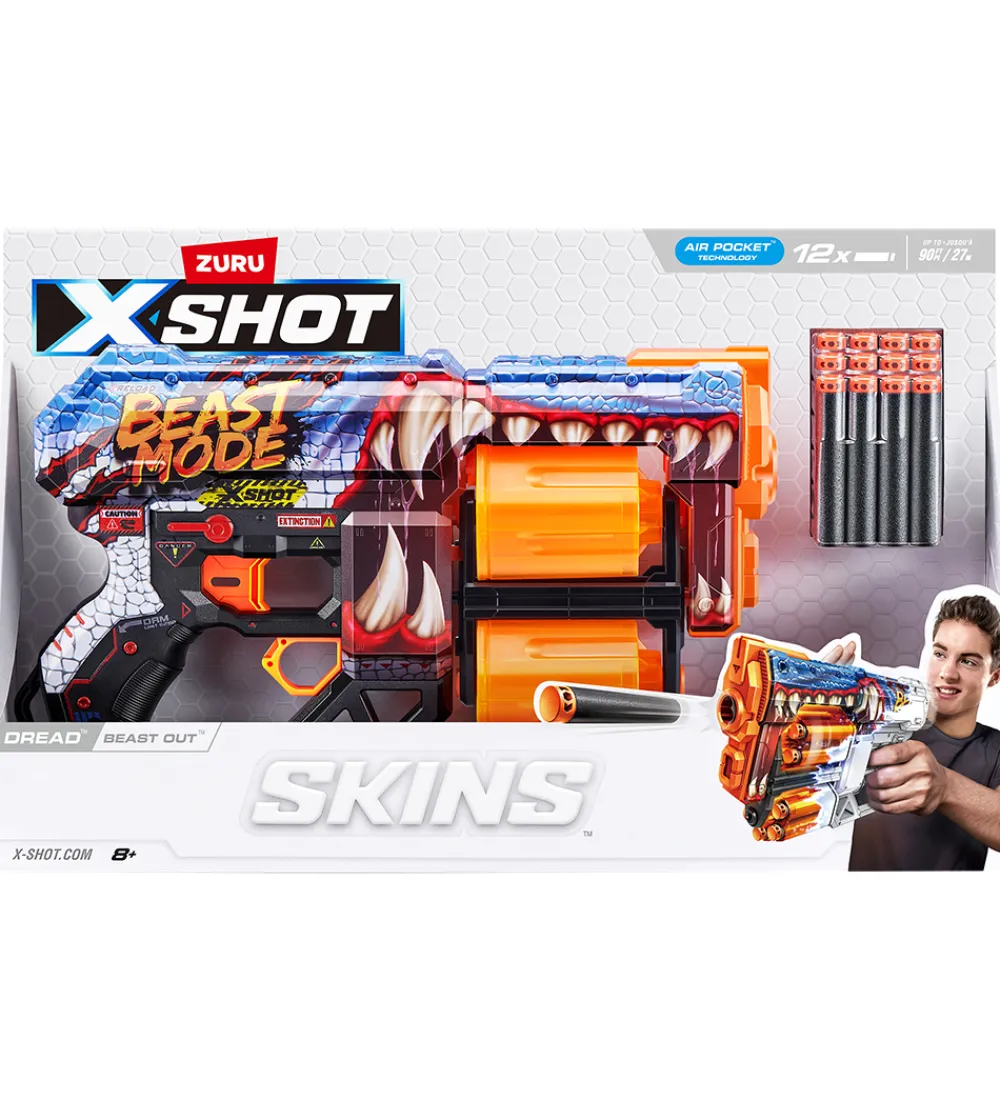 X-SHOT Udeleg Og Udendørs Legetøj>Skumgevær - Skins - Beast Out