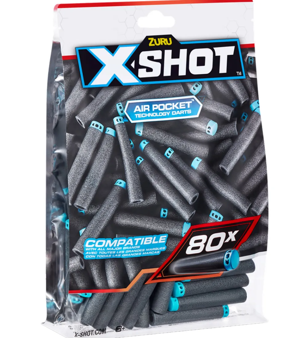 X-SHOT Udeleg Og Udendørs Legetøj>Skumpile - Excel - 80 stk. - Refill Pack