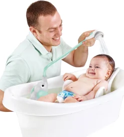 Yookidoo Badelegetøj>Badelegetøj - Elephant Baby Shower - Turkis